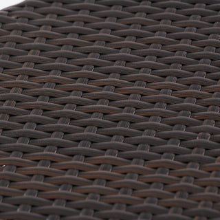 GDF Studio Kavala Wicker Outdoor Accent Table, Brown