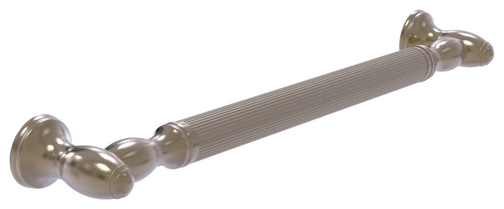 16" Grab Bar Reeded, Antique Pewter