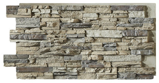 Colorado Dry Stack Faux Stone Wall Panel, Colorado Dry Stack Panel, Mist