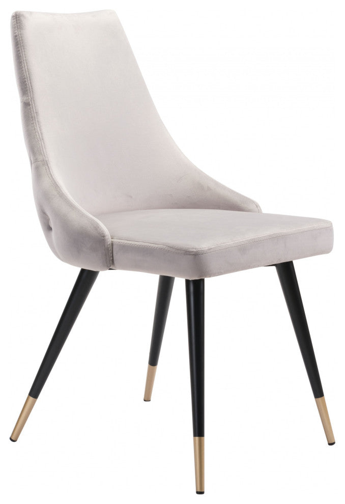 Piccolo Dining Chair, Set of 2 Gray