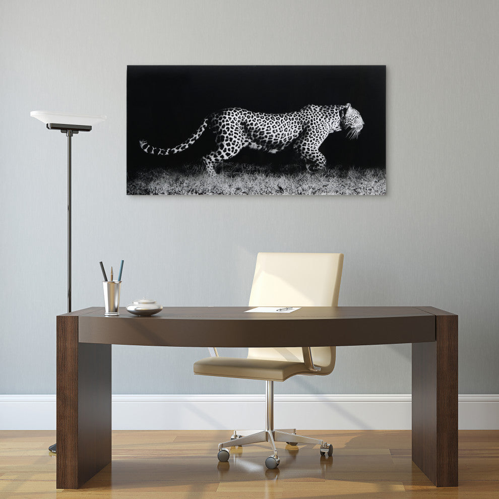 Fearless 1 Frameless Free Floating Tempered Art Glass Wall Art, 24"x 48"
