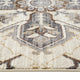 Jordan Eva Area Rug, Ivory, 7'10" x 10'2", Medallion