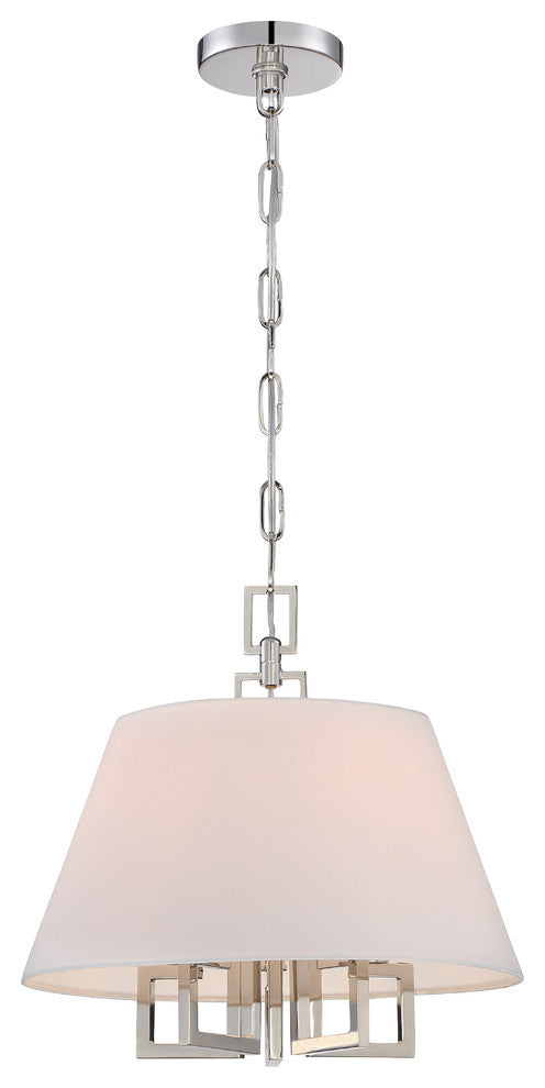 Libby Langdon for Crystorama Westwood 5 Light Polished Nickel Mini Chandelier