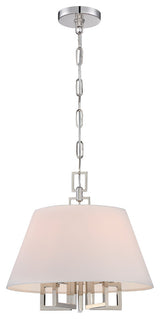 Libby Langdon for Crystorama Westwood 5 Light Polished Nickel Mini Chandelier