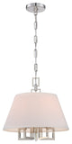 Libby Langdon for Crystorama Westwood 5 Light Polished Nickel Mini Chandelier