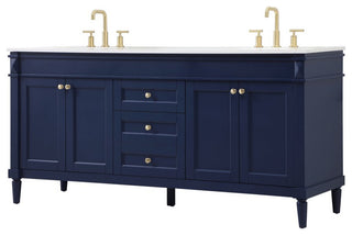 Home Living 21" Transitional Blue-Light Bathroom Vanity