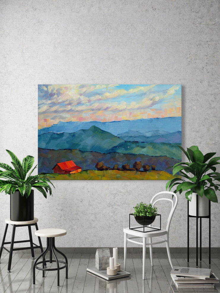 "Your Mountain Is Waiting" Painting Print on Wrapped Canvas, 12x8