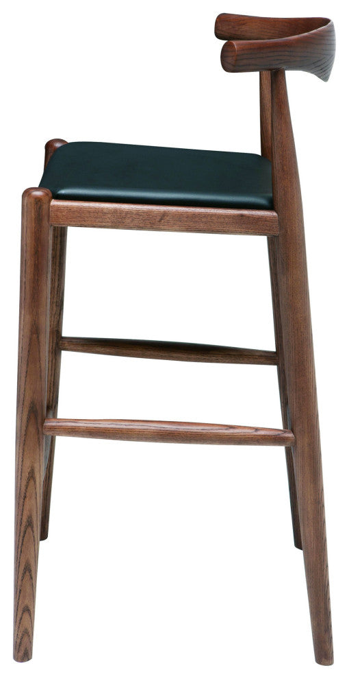 Maja Counter Stool, Walnut/Black