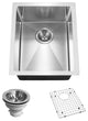 Houzer CNB-1200 Savior 12" Undermount Single Basin Stainless - Stainless Steel