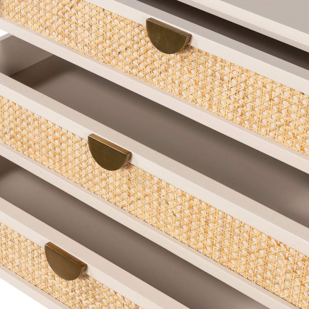 Luella Large Nightstand-Matte Alabaster