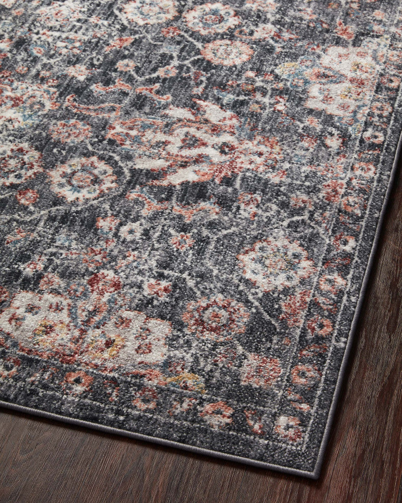 Loloi II Cassandra Charcoal / Rust 2'-6" X 10'-0" Area Rug
