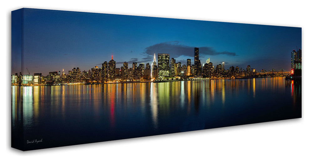 ''Midtown Over the East River-II'' Canvas Art by David Ayash