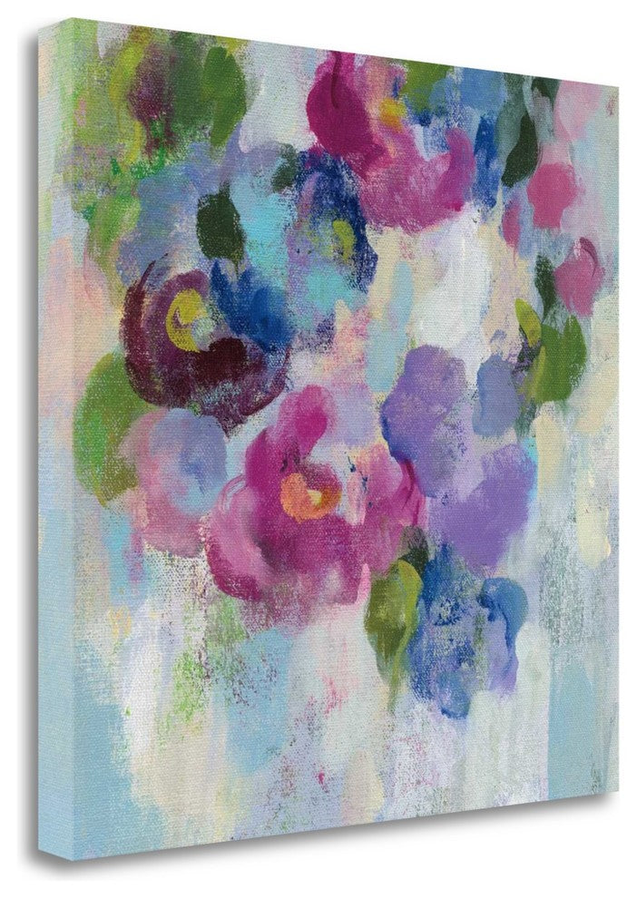 "Pink And Blue II" By Silvia Vassileva, Giclee Print on Gallery Wrap Canvas