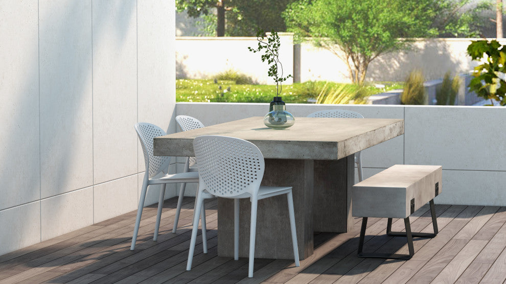 Mixx Elcor Dining Table 35.5"x70.75", Dark Gray