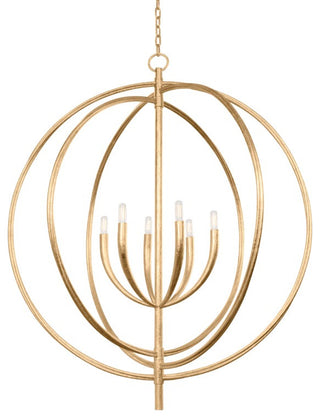 Fillea 6-Light Pendant, Vintage Gold Leaf
