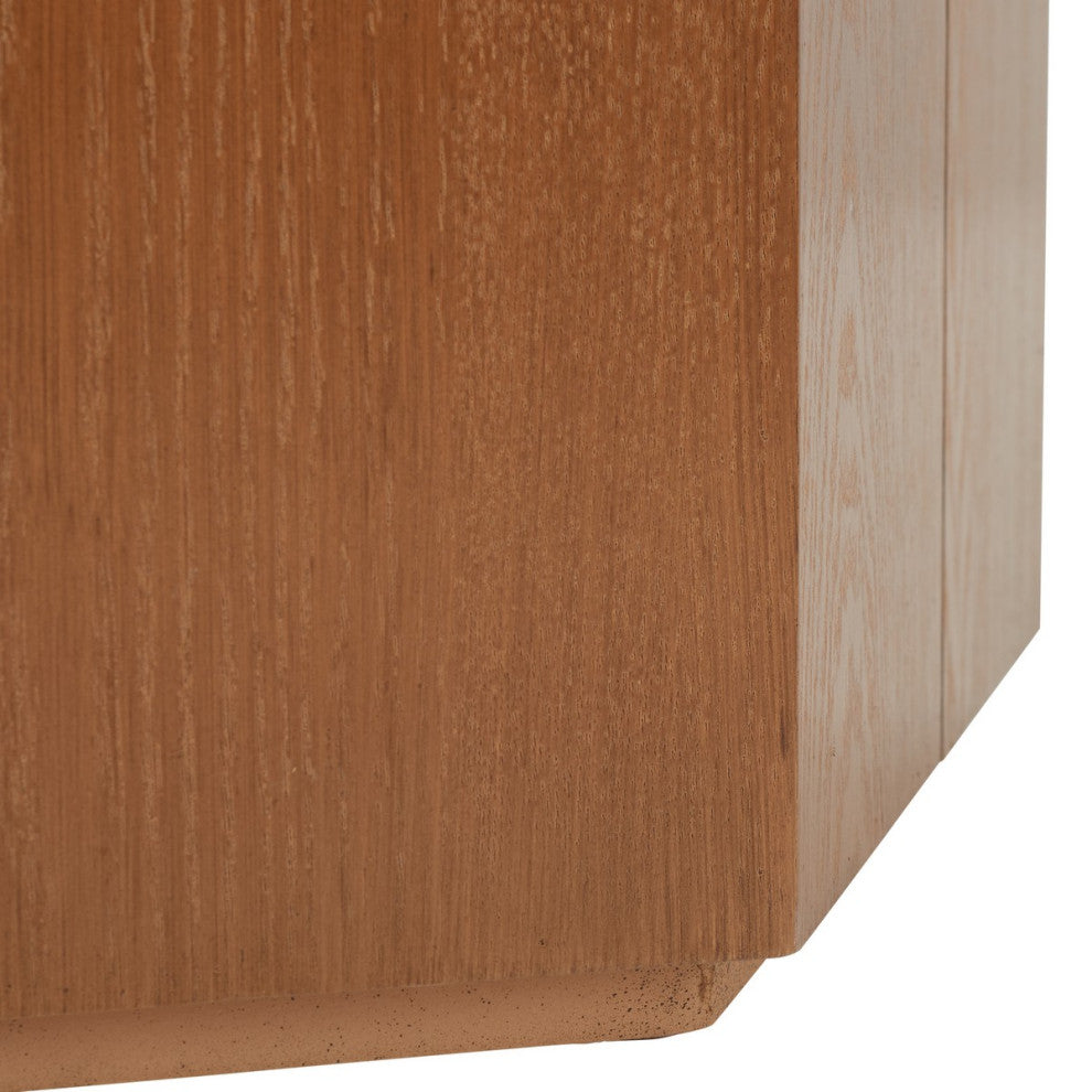 Safavieh Rafaela Hexagon Coffee Table, Natural Brown, Natural Brown