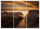 "Large Rocks at La Perouse Bridge" Metal Wall Art, 3 Panels, 36"x28"