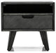Mohave Mid-Century Tundra Grey Acacia Single Drawer Night Stand