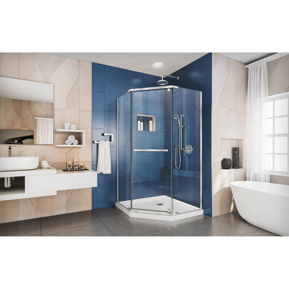 Dreamline Prism 34 1/8"x34 1/8" Frameless Pivot Shower Enclosure
