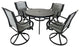 Deko Living 4 - Seating Outdoor Dining Table and Swivel Chairs Set