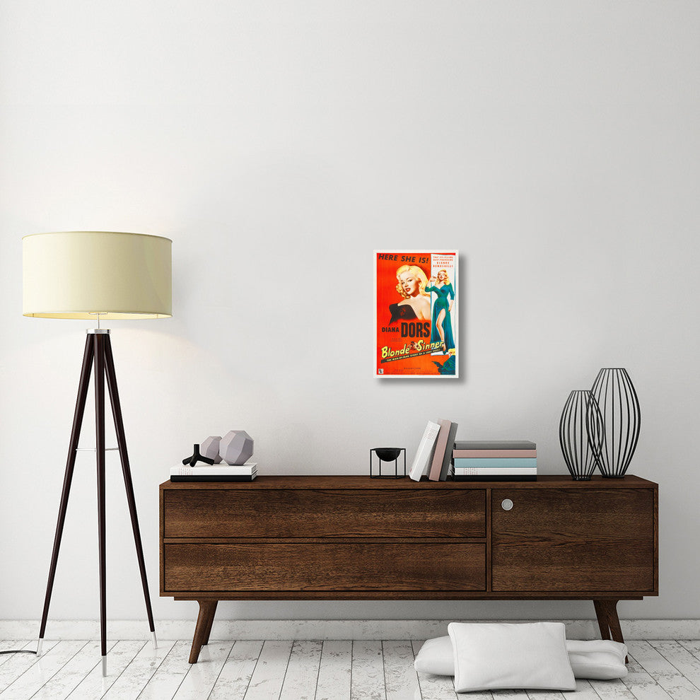 "Blonde Sinner" Stretched Canvas Giclee by Hollywood Photo Archive, 15x22"
