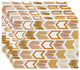 Arrow, Geometric Print Placemat, Gold (Set of 4), 18 x 14"