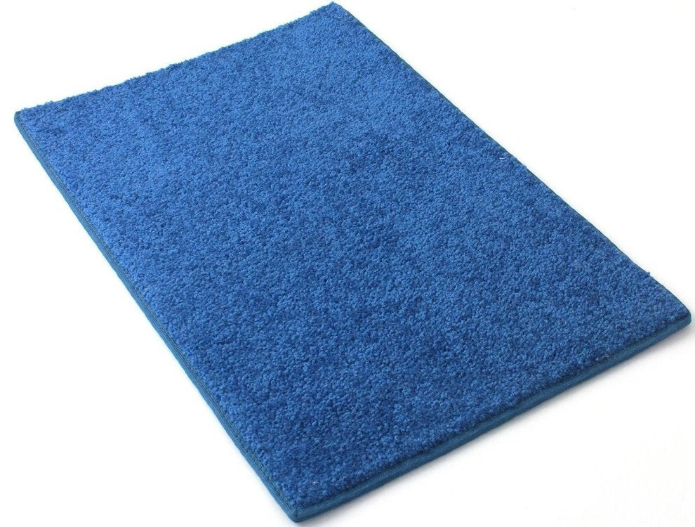 Shaw, Om Ii Seaside Royal Blue Carpet Area Rugs 30 oz Cut Pile, 12'x14'