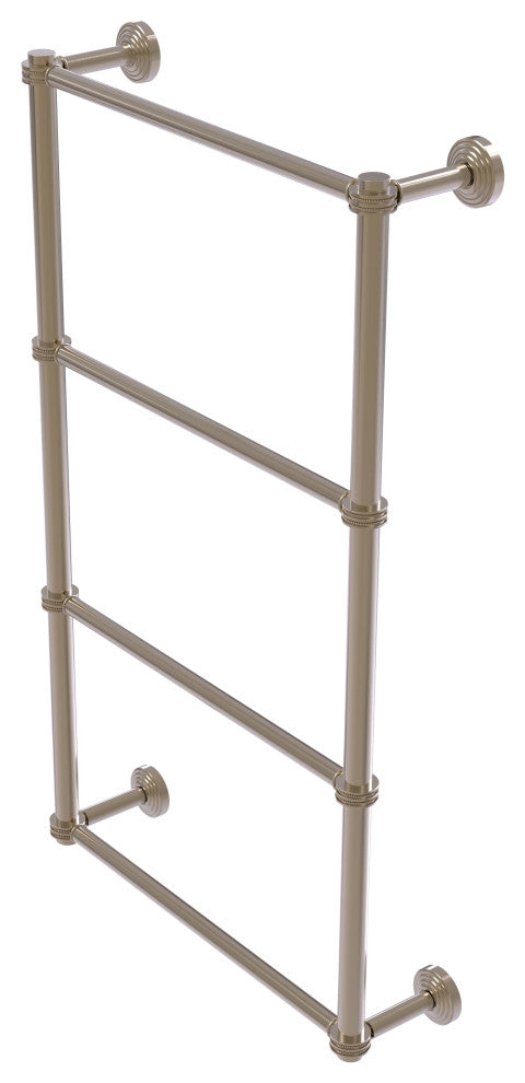 Waverly Place 4 Tier 36" Ladder Towel Bar with Dotted Detail, Antique Pewter