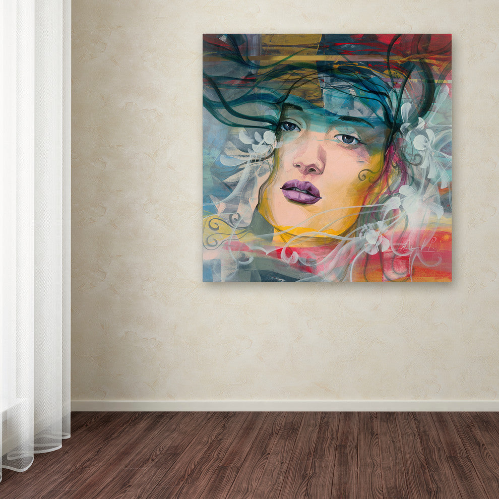 ''Mirada Lejana'' Canvas Art by Andrea