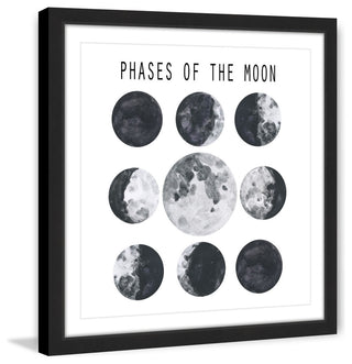 "Moon Phases" Framed Painting Print