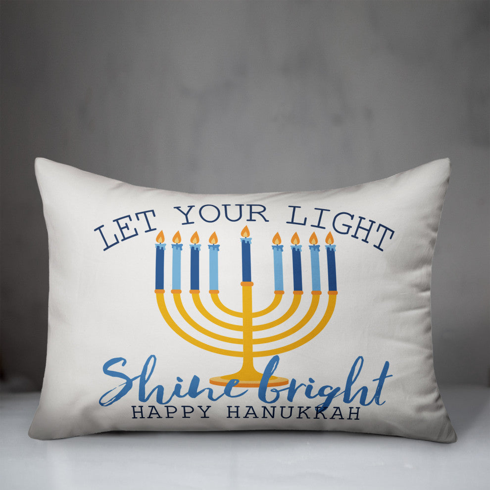 Let Your Light Shine Bright 14"x20" Throw Pillow