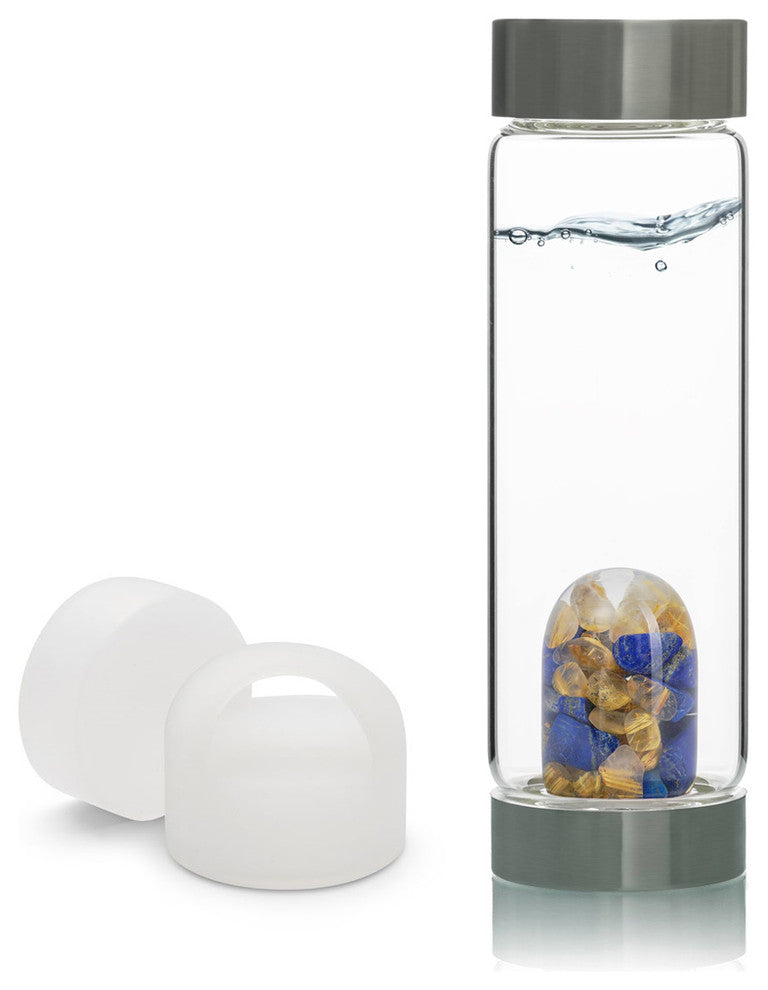 Water Bottle, VitaJuwel ViA Gemwater Bottle, White Loop Caps, Inspiration