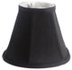 Faux Silk Empire Chandelier Lamp Shade, 3x6x5", Black, Set of 5