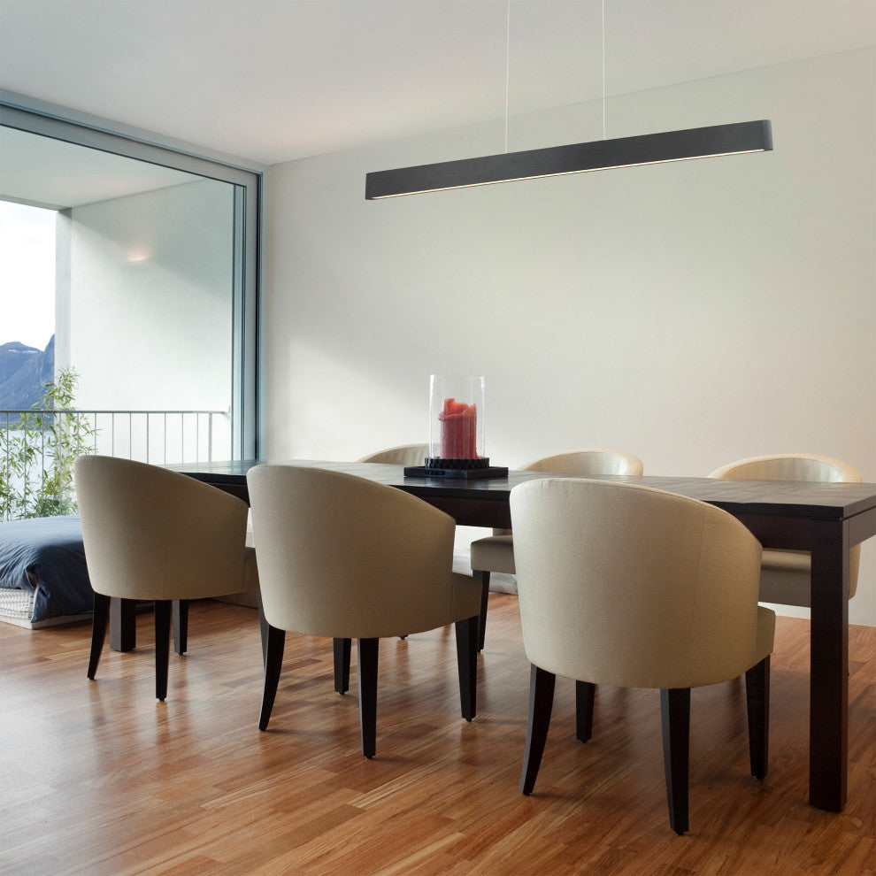 Volo LED Pendant 3000K, Brushed Aluminum, 44"