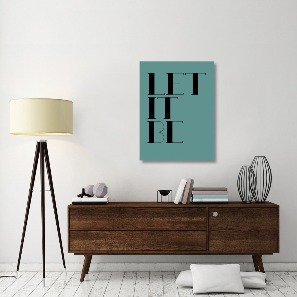 "Let It Be Poster  Blue" Fine Art Print