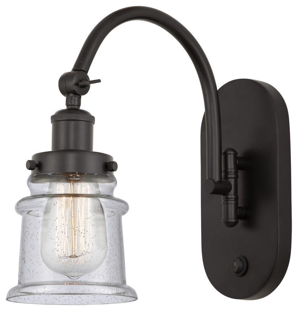 Innovations 918-1W-OB-G184S 1-Light Sconce, Oil Rubbed Bronze