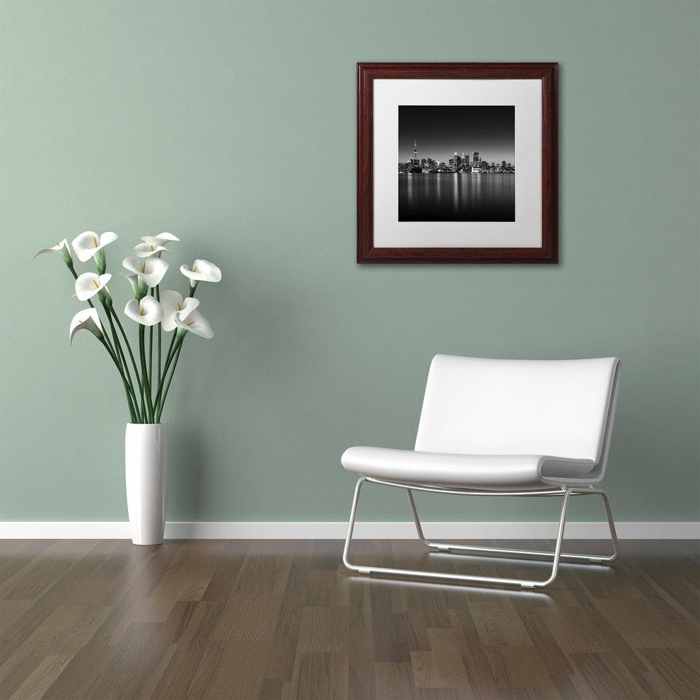 'Lights' Matted Framed Canvas Art by Dave MacVicar