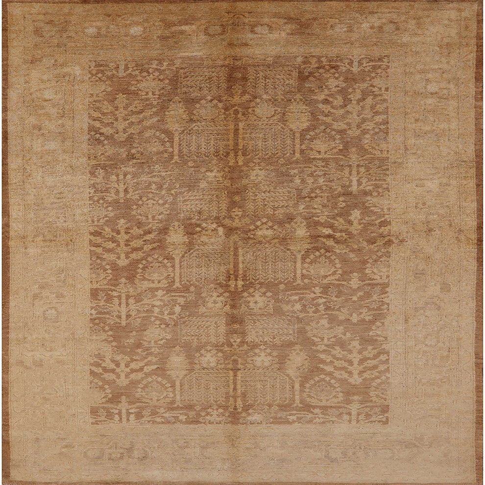 Ahgly Company Indoor Square Mid-Century Modern Area Rugs, 3' Square