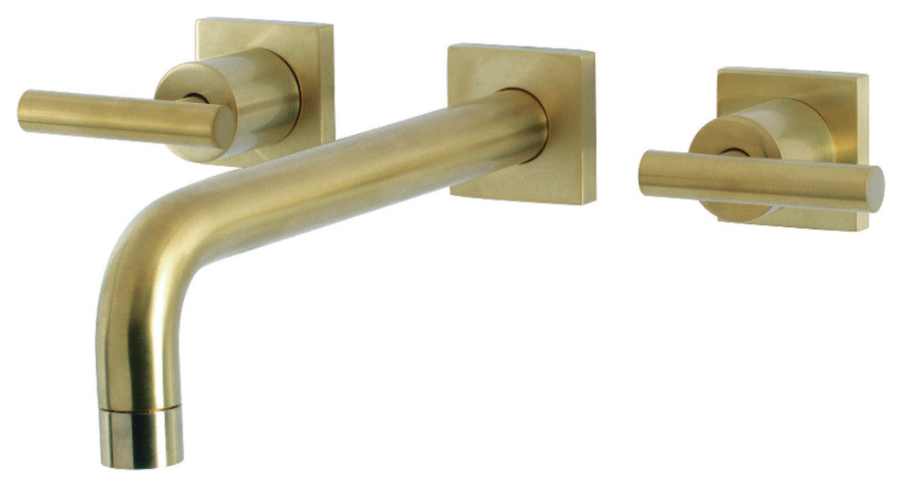 KS6027CML Wall Mount Tub Faucet, Brushed Brass