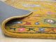 EORC Hand-tufted Wool Yellow Traditional Floral Suzani Rug, Rectangular 5'x8'