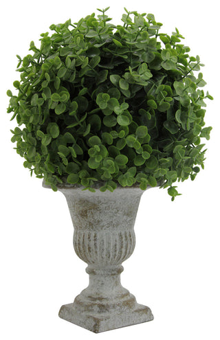 Full product on white background, full view from side/top showing the potted plant