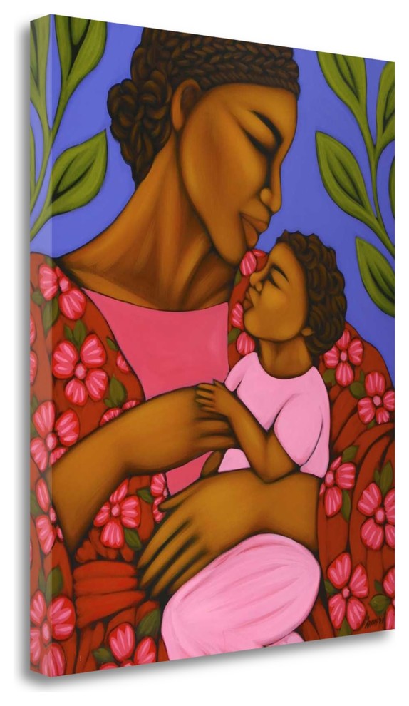 "African Mother And Baby" By Tamara Adams, Giclee Print on Gallery Wrap Canvas