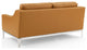 Loveseat and Sofa Set, Leather, Tan, Modern, Living Lounge Hotel Hospitality