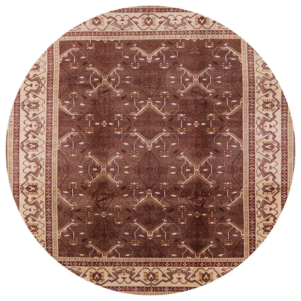 Ahgly Company Indoor Round Mid-Century Modern Area Rugs, 8' Round
