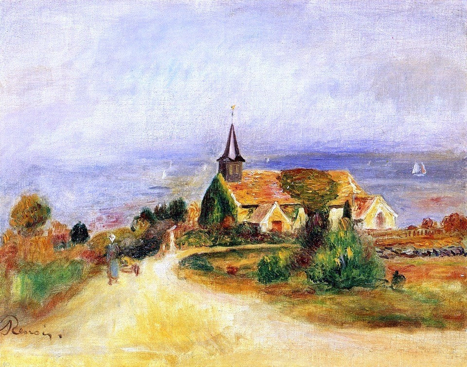 Pierre Auguste Renoir Village by the Sea Wall Decal