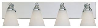 Hudson 4-Light Bath Bar, Chrome