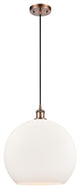 Innovations 516-1P-AC-G121-14-LED 1-Light Pendant, Antique Copper