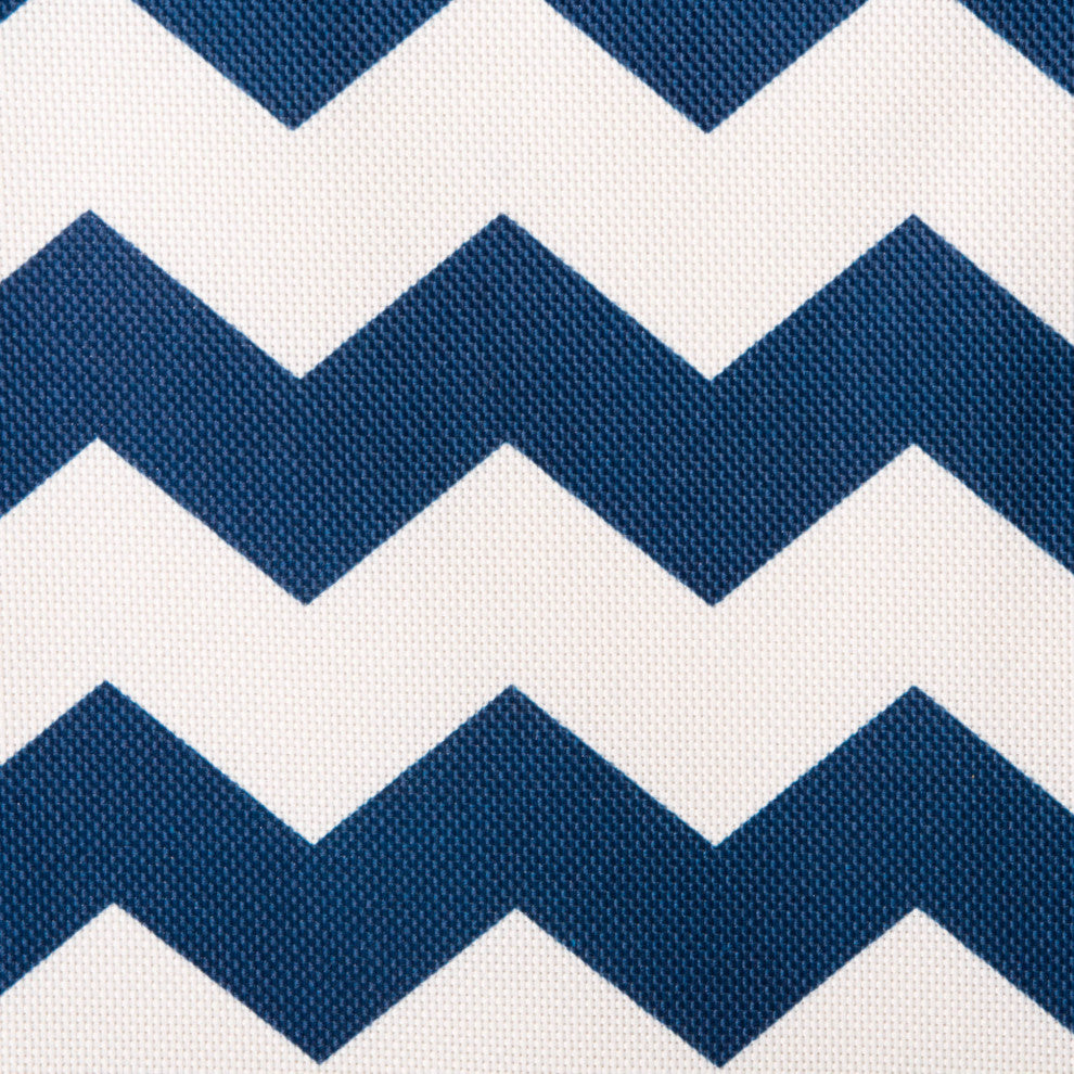 Polyester Bin Chevron Nautical Blue Trapezoid x-Large 22"x15"x13"