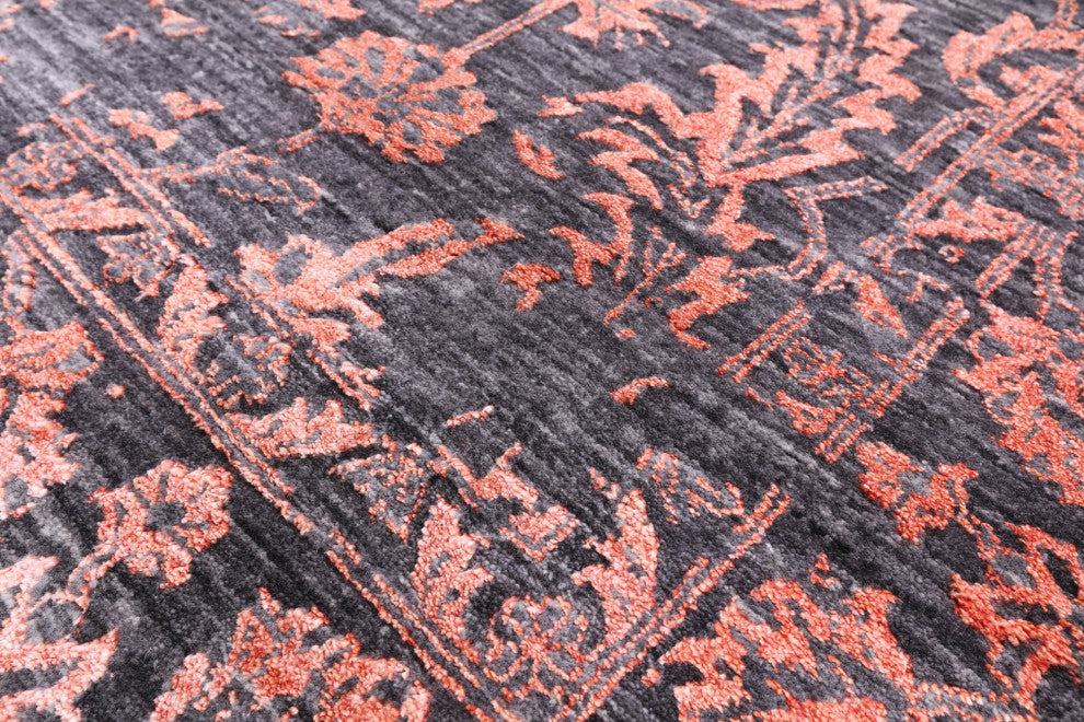8' 2" X 10' 2" Persian Hand-Knotted Wool & Silk Rug - Q15754