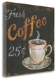 "Fresh Coffee 25 Cents" By Kim Lewis, Giclee Print on Gallery Wrap Canvas
